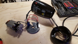 A photo of a dismantled magic bullet